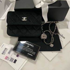 Chanel Coco Crush velvet belt bag